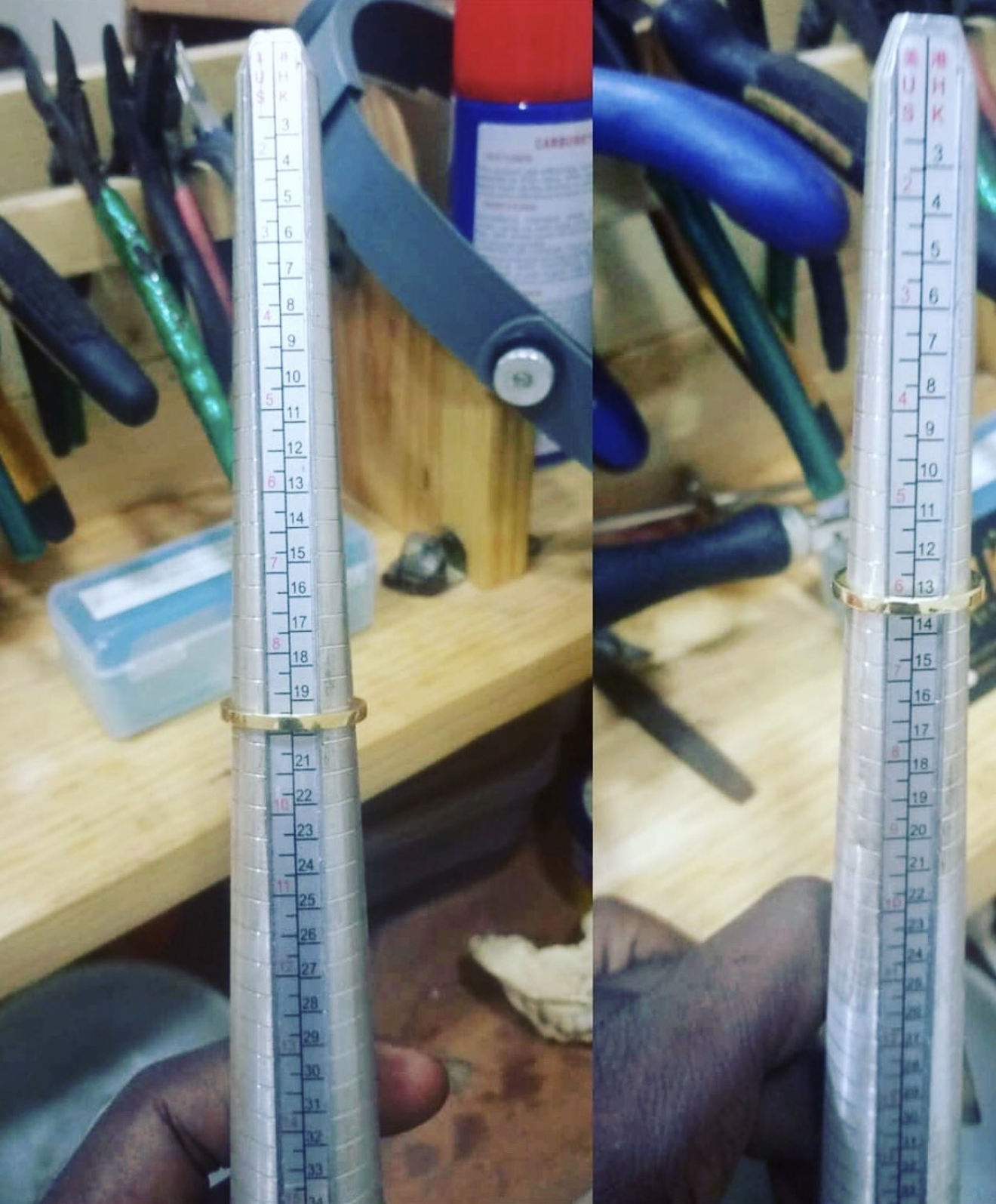 Ring sizing example